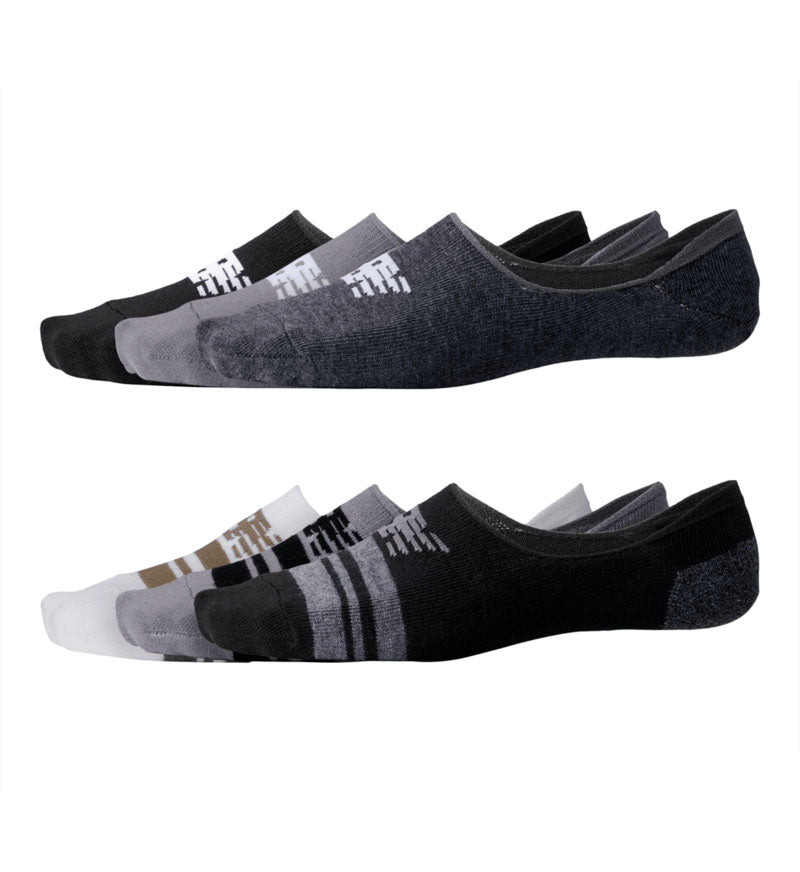 New Balance Ultra Low No Show Socks 6 Pack Assorted LAS20046AS1 | Pro Feet
