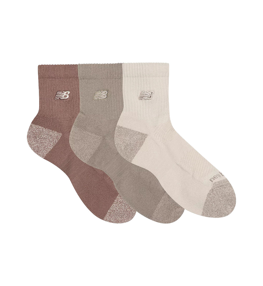 Meta Title New Balance Active QTR Socks 3 Pack Assorted Colors LAS35204AS | Pro Feet