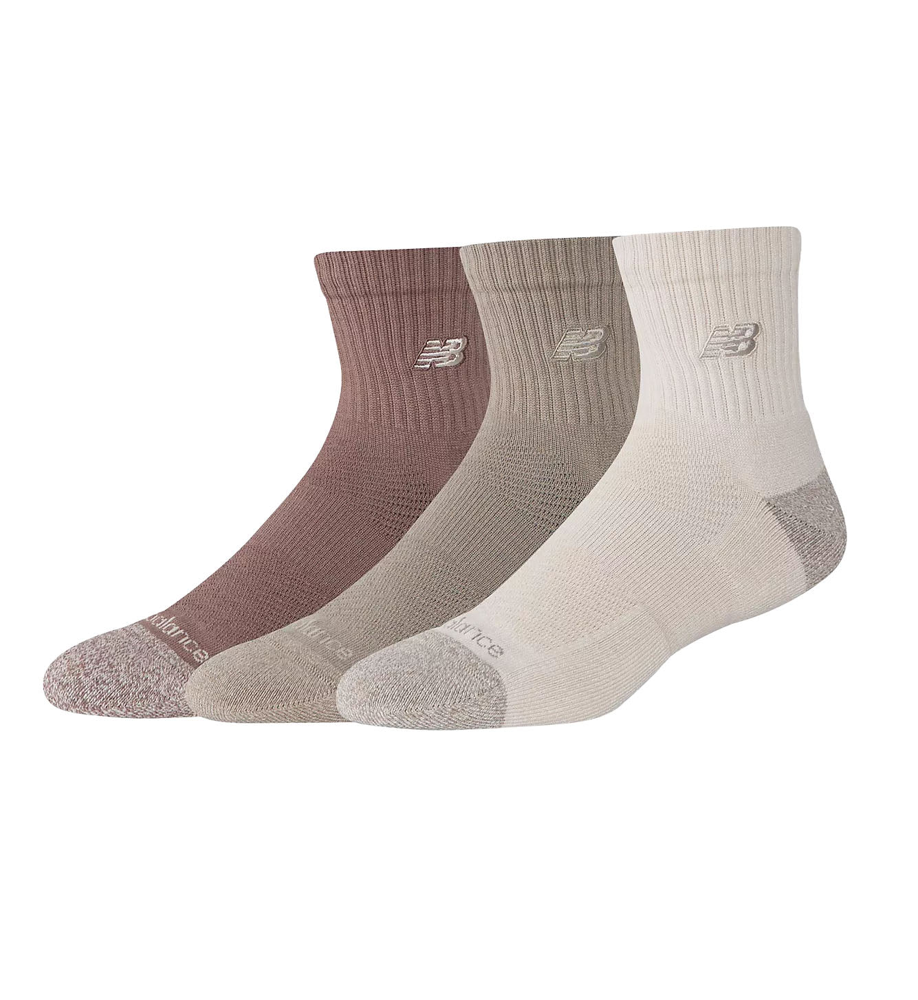Meta Title New Balance Active QTR Socks 3 Pack Assorted Colors LAS35204AS | Pro Feet