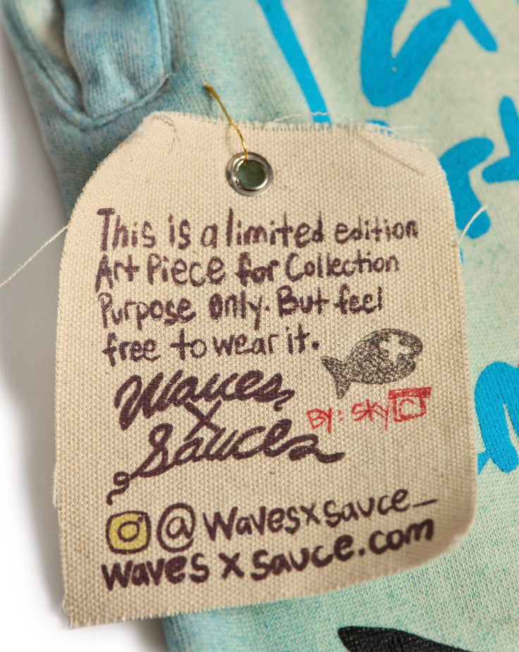 Waves x Sauce WXS Logo Sweatpants Mint Fade LOGOPNTCRM | Pro Feet