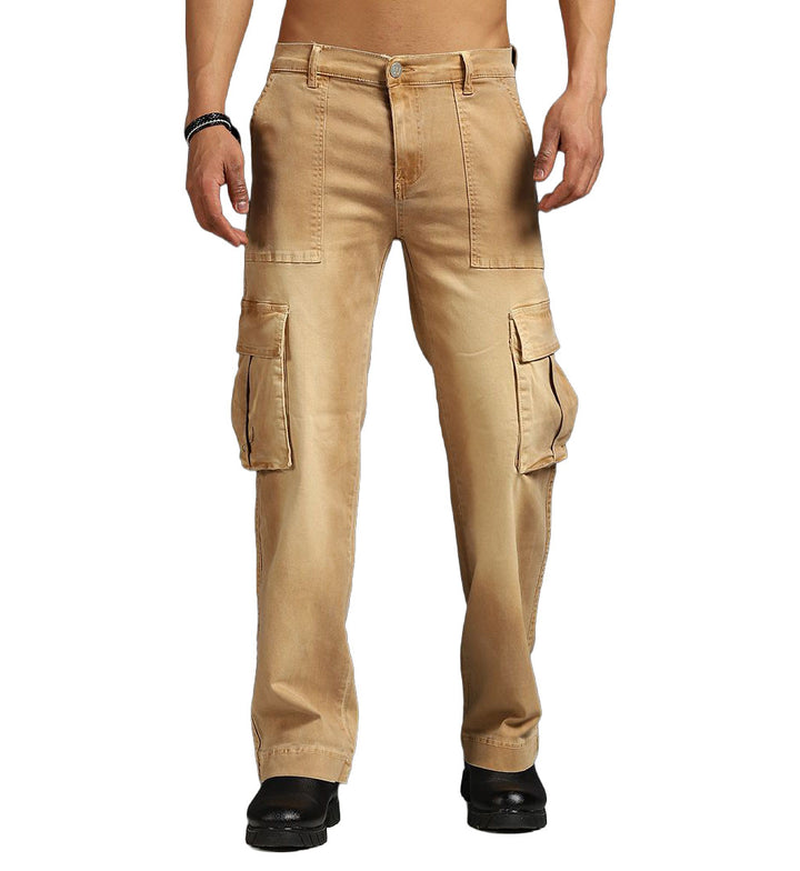 W by Waimea Baggy Fit Cargo Pants — Khaki
