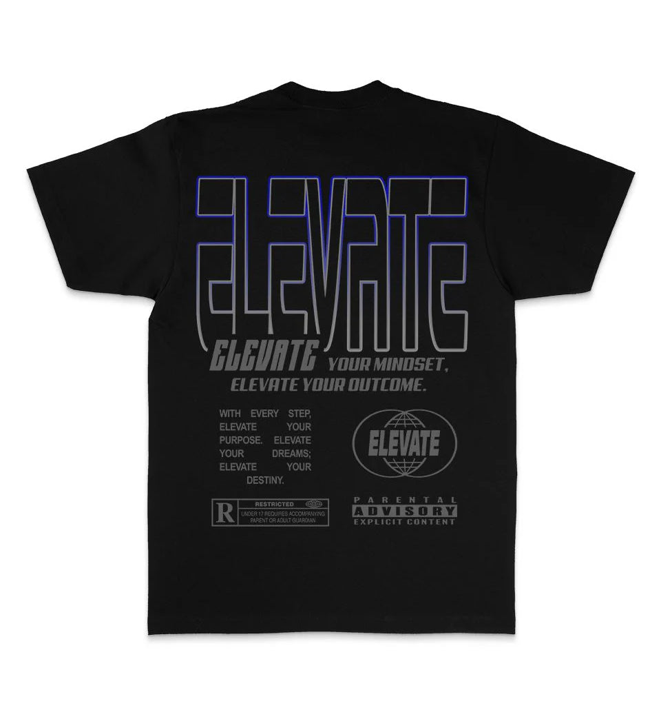 Million Dolla Motive Elevate Your Mindset T-Shirt Black MDM-ELEVATE | Pro Feet