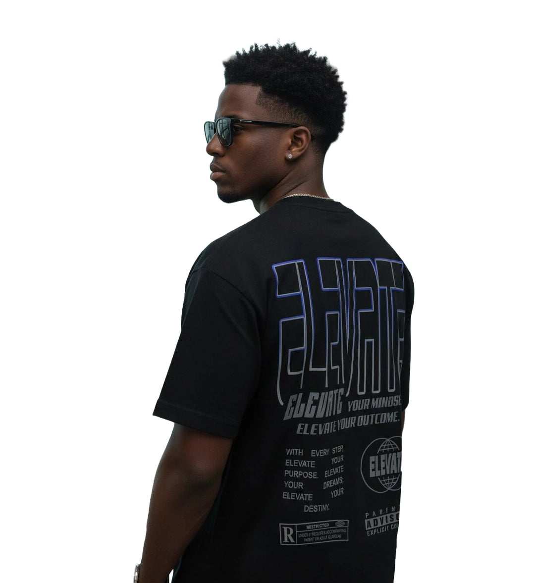 Million Dolla Motive Elevate Your Mindset T-Shirt Black MDM-ELEVATE | Pro Feet
