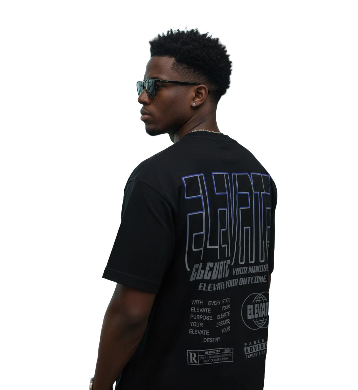 Million Dolla Motive Elevate Your Mindset T-Shirt Black MDM-ELEVATE | Pro Feet
