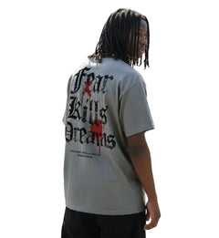 Million Dolla Motive Fear Kills Dreams T-Shirt Heather Grey MDM-FEAR | Pro Feet