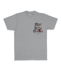 Million Dolla Motive Fear Kills Dreams T-Shirt Heather Grey MDM-FEAR | Pro Feet