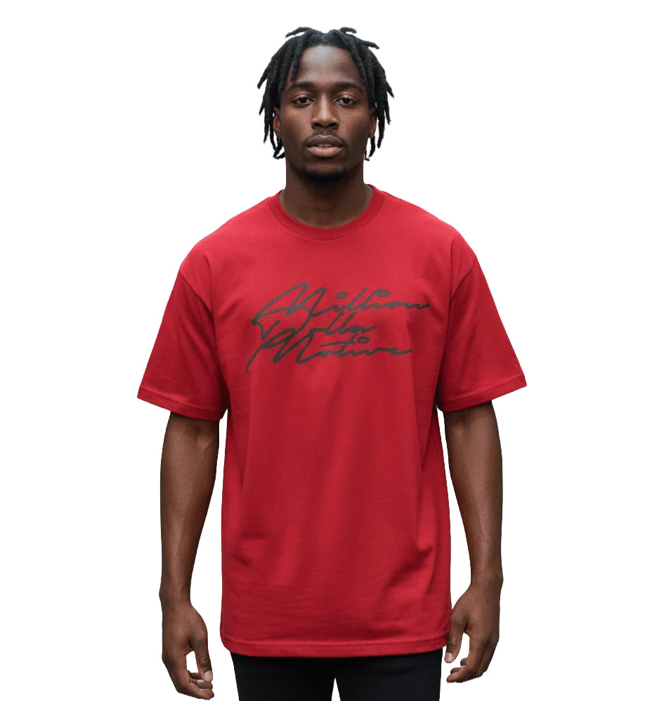 Million Dolla Motive Grind Hustle Execute T-Shirt Red MDM-GRIND | Pro Feet