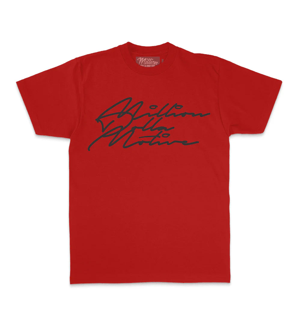 Million Dolla Motive Grind Hustle Execute T-Shirt Red MDM-GRIND | Pro Feet
