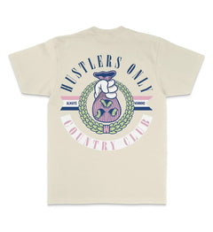 Million Dolla Motive Hustlers Only Country Club T-Shirt Natural Sail MDM-HUSTLER | Pro Feet