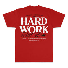 Million Dolla Motive Hard Work and Hustle T-Shirt Red MDM-HUSTLERD | Pro Feet