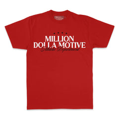 Million Dolla Motive Hard Work and Hustle T-Shirt Red MDM-HUSTLERD | Pro Feet