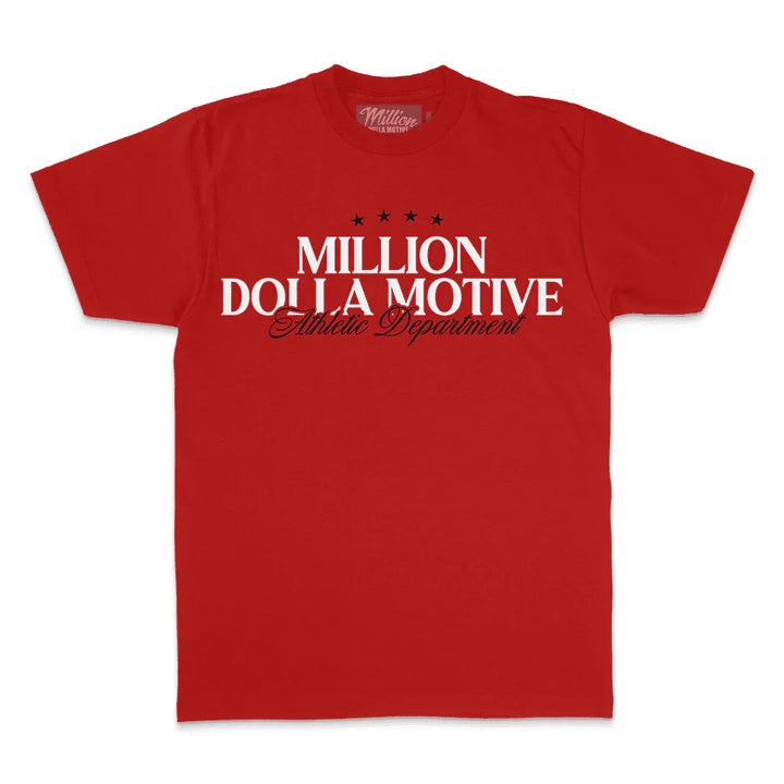 Million Dolla Motive Hard Work and Hustle T-Shirt Red MDM-HUSTLERD | Pro Feet