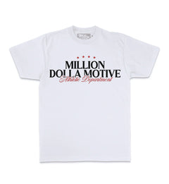 Million Dolla Motive Hard Work And Hustle T-Shirt – White | Pro Feet | MDM-HUSTLEWH