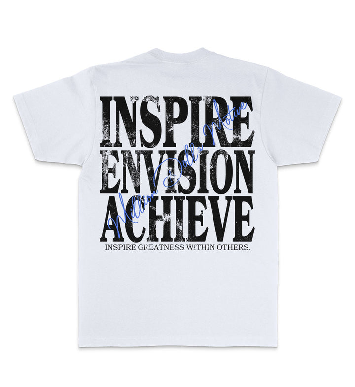 Million Dolla Motive Inspire Envision Achieve T-Shirt White MDM-INSPIRE | Pro Feet