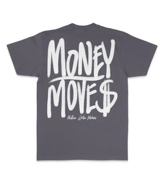 Million Dolla Motive Money Moves T-Shirt Dark Grey MDM-MONEY | Pro Feet
