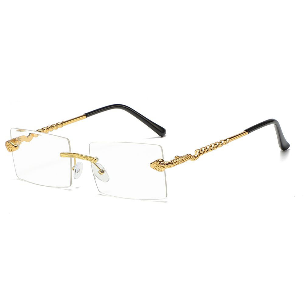 Million Dolla Motive Python Rec Sunglasses Gold Transparent MDM-PYTHONREC | Pro Feet