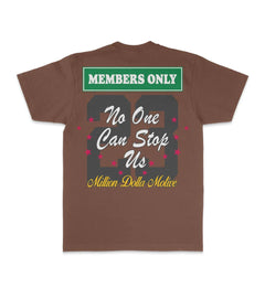 Million Dolla Motive Motive Racing T-Shirt Brown MDM-RACE | Pro Feet
