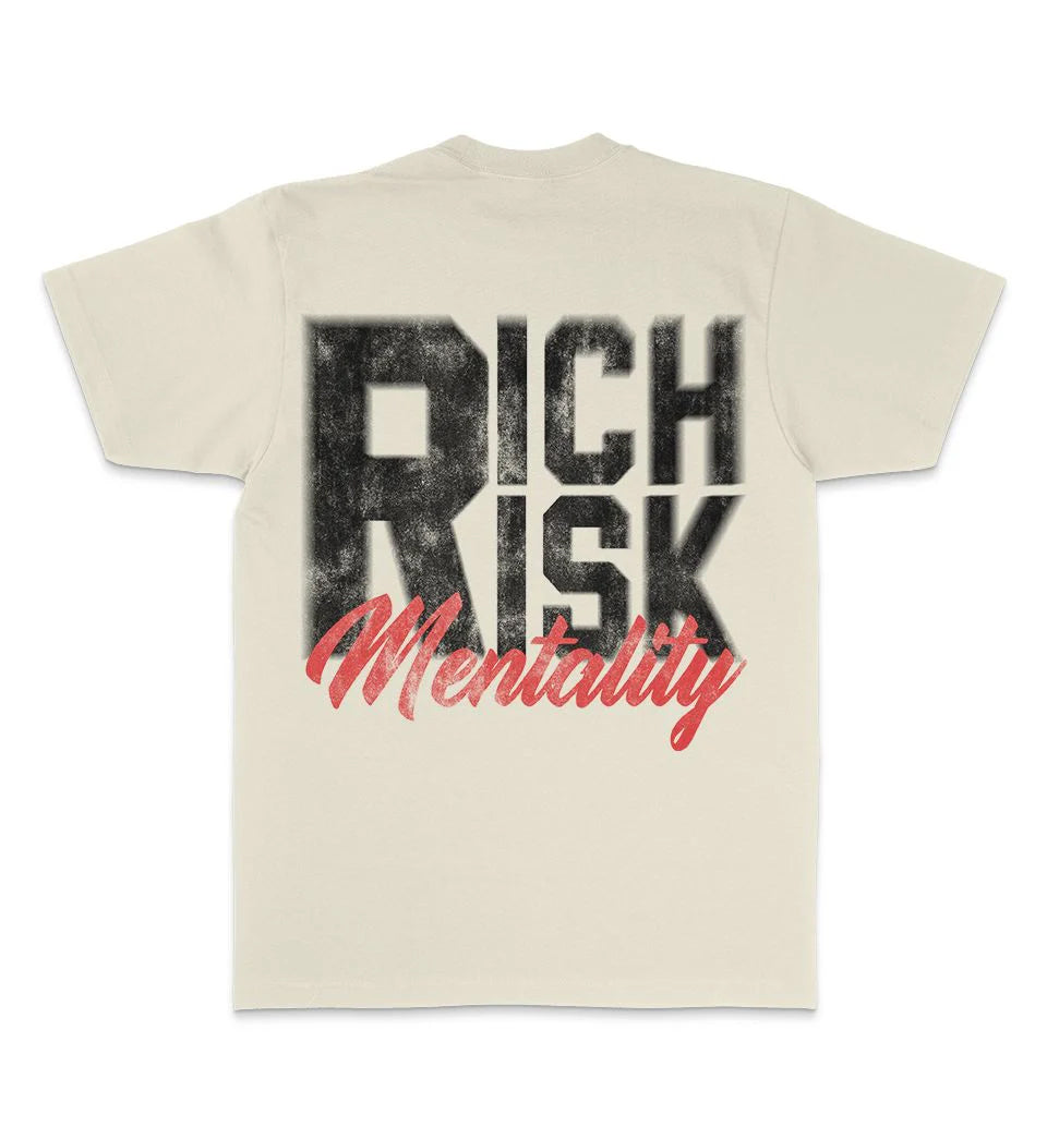 Million Dolla Motive Rich Risk Mentality T-Shirt Natural Sail MDM-RICH | Pro Feet