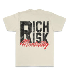 Million Dolla Motive Rich Risk Mentality T-Shirt Natural Sail MDM-RICH | Pro Feet