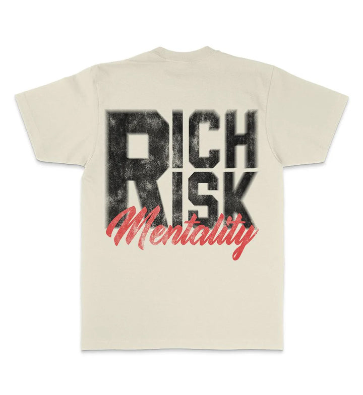 Million Dolla Motive Rich Risk Mentality T-Shirt Natural Sail MDM-RICH | Pro Feet