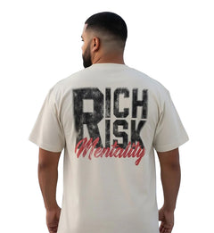 Million Dolla Motive Rich Risk Mentality T-Shirt Natural Sail MDM-RICH | Pro Feet