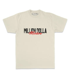 Million Dolla Motive Rich Risk Mentality T-Shirt Natural Sail MDM-RICH | Pro Feet