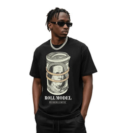 Million Dolla Motive Roll Model T-Shirt – Black | Pro Feet | MDM-ROLL