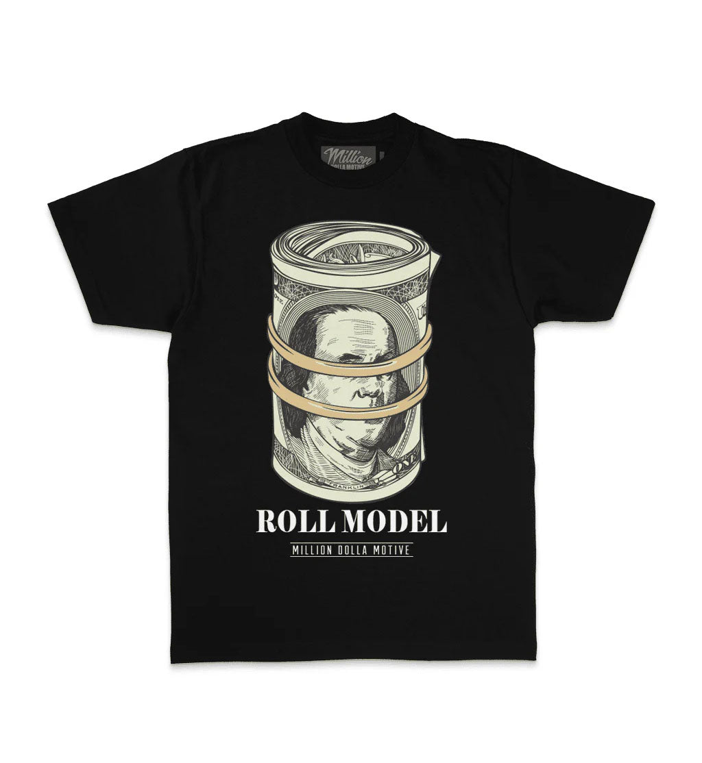 Million Dolla Motive Roll Model T-Shirt – Black | Pro Feet | MDM-ROLL