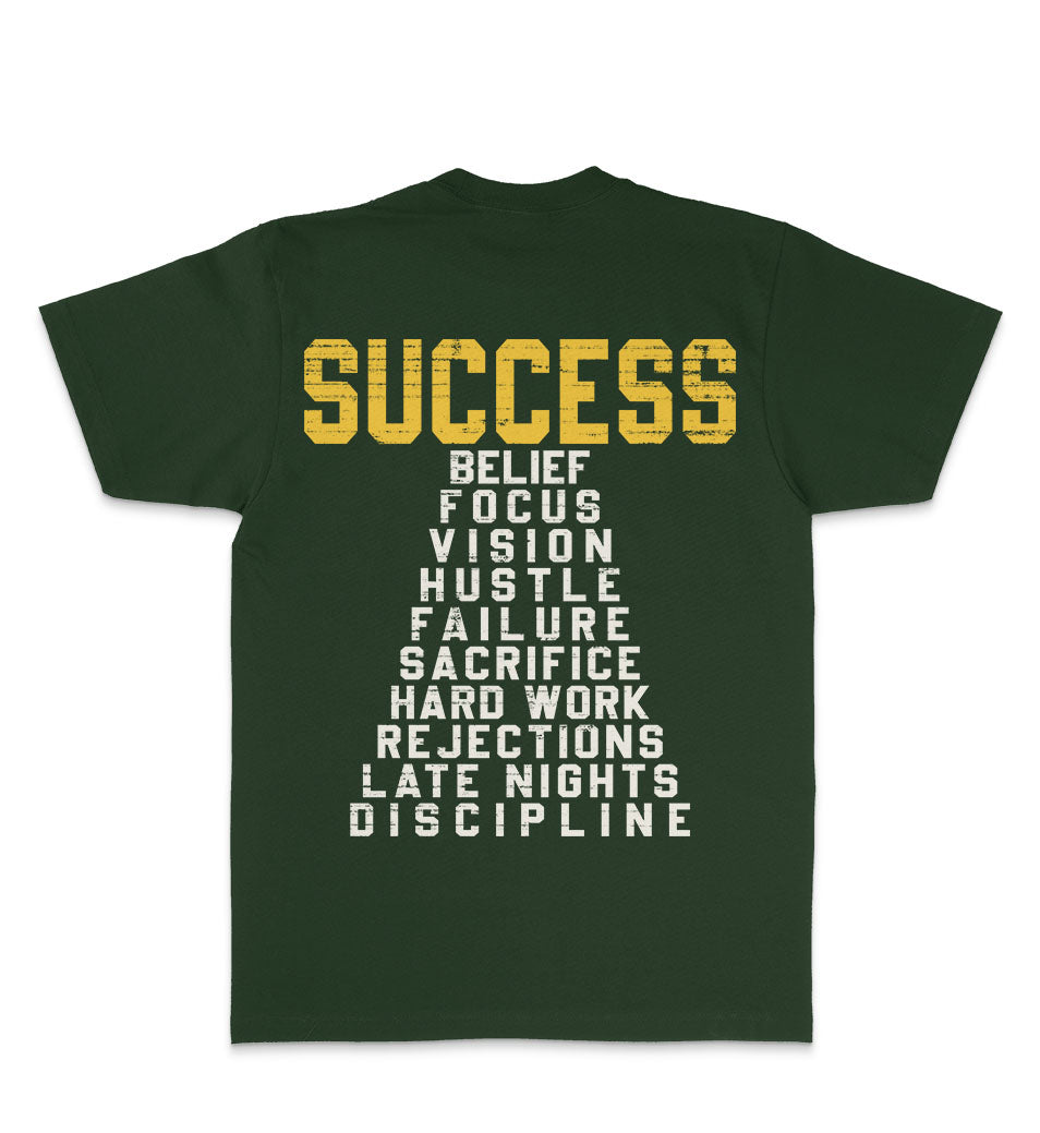 Million Dolla Motive Success Pyramid T-Shirt Dark Green | Pro Feet