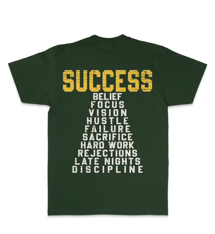 Million Dolla Motive Success Pyramid T-Shirt Dark Green | Pro Feet