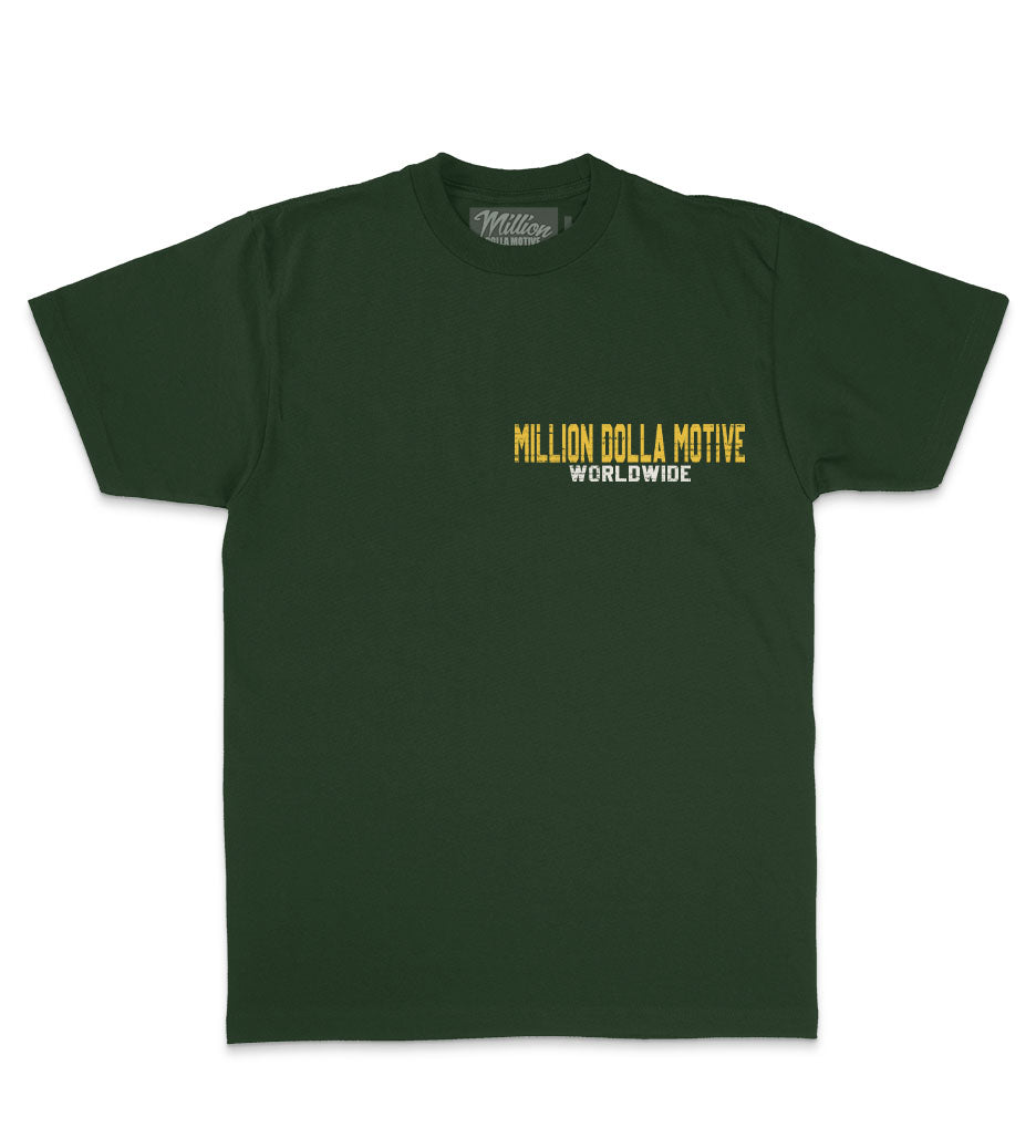 Million Dolla Motive Success Pyramid T-Shirt Dark Green | Pro Feet