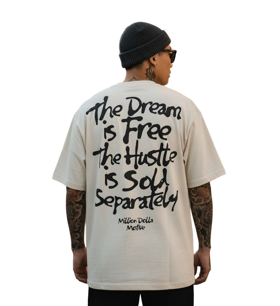 Million Dolla Motive The Dream is Free T-Shirt Natural Sail MDM-THEDREAM | Pro Feet