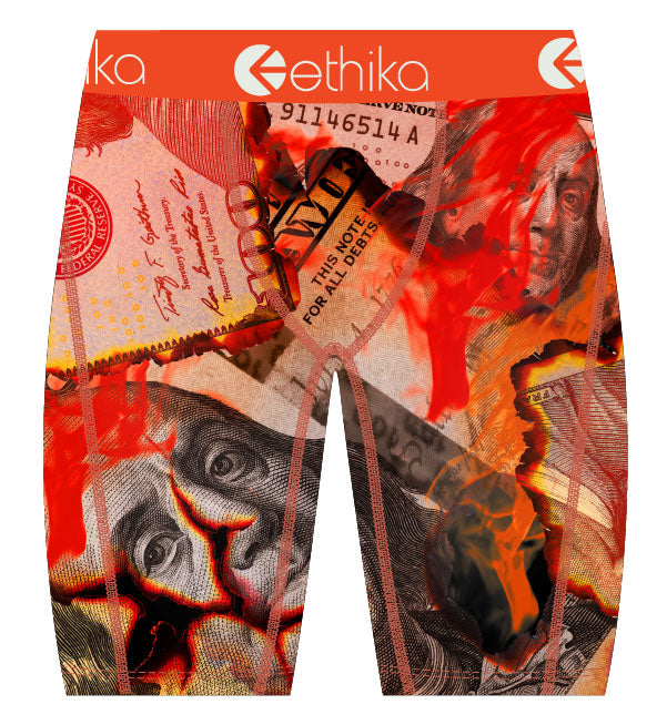 Ethika Burnin’ Hundreds Men’s Staple “Orange/Grey” (MHOAAL2511)