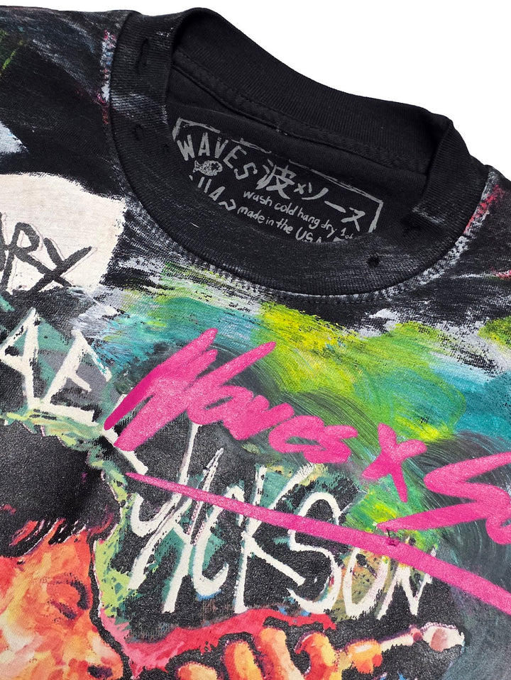 Waves X Sauce MJ Legend Graphic T-Shirt Black MJLEGENDBLK | Pro Feet