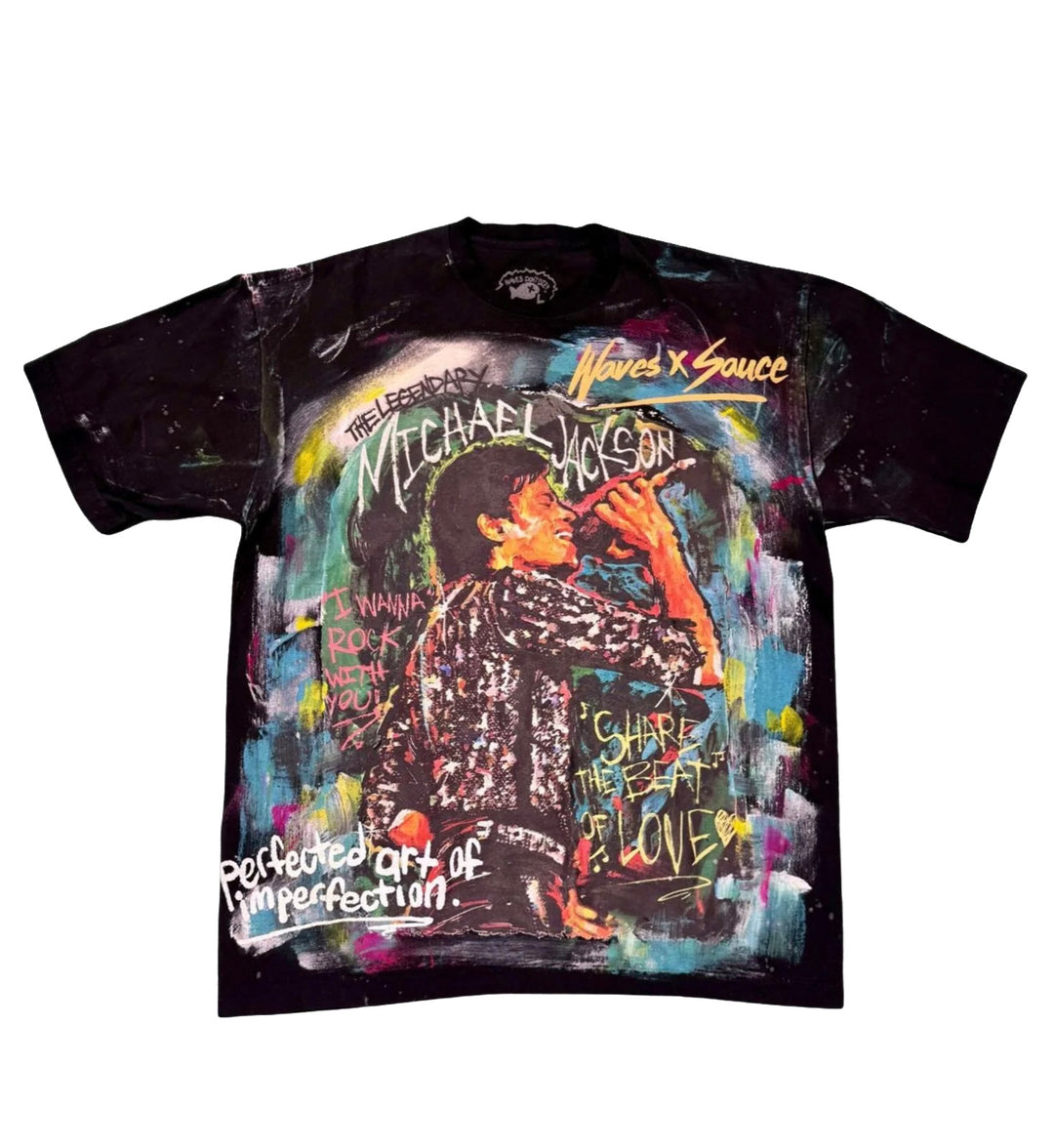Waves X Sauce MJ Legend Graphic T-Shirt Black MJLEGENDBLK | Pro Feet