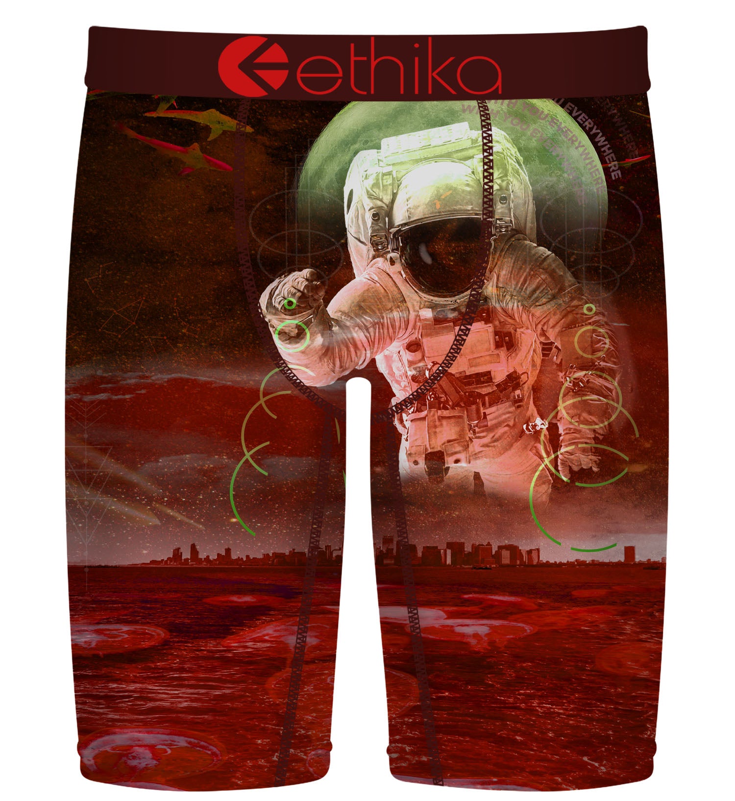 Ethika Crimson Orbit Men’s Staple Red Black | Pro Feet | MSPAAB2609