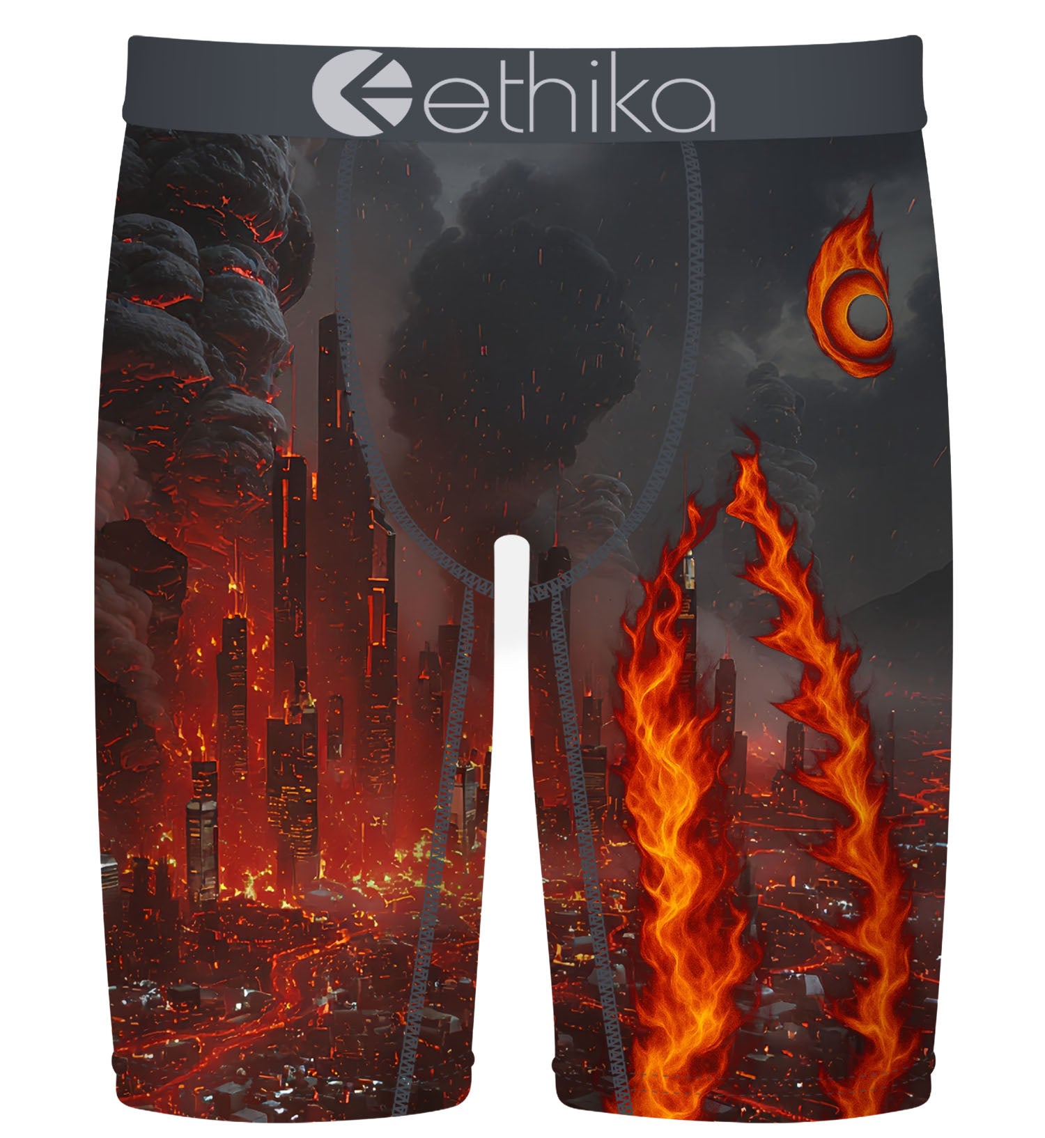 Ethika Bomber Molten Metropolis Men’s Staple Black Red | Pro Feet | MSPAAC2601