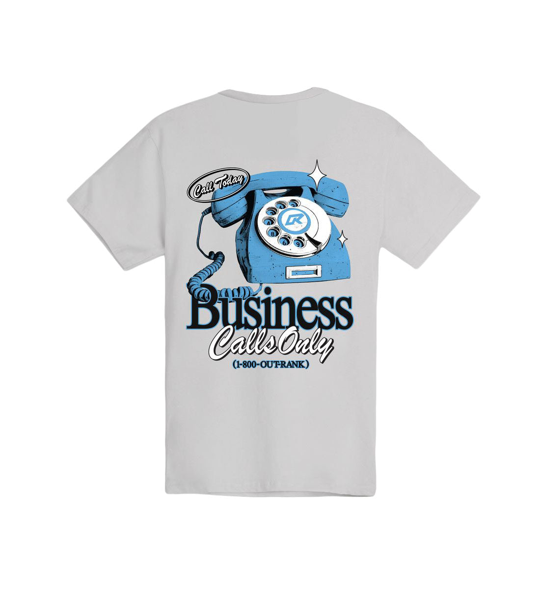 Outrank Business Calls Only T-Shirt Silver (OR3763T)