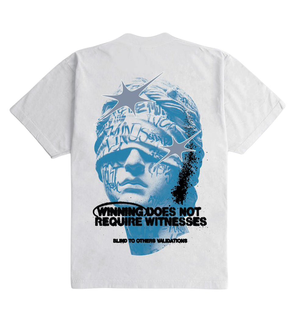 Outrank Blind to Others Validations Ultra Heavyweight T-Shirt – White PR | Pro Feet | OR3808PR