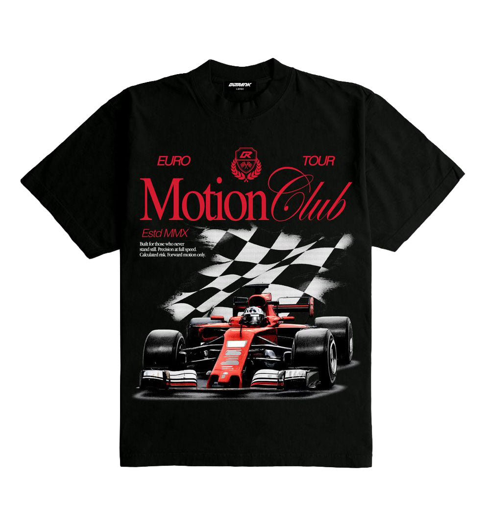 Outrank Motion Club Ultra Heavyweight T-Shirt Black OR3823PR | Pro Feet