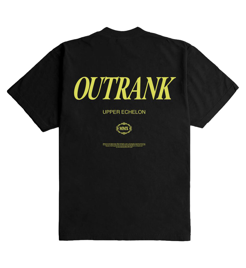 Outrank Upper Echelon Ultra Heavyweight T-Shirt – Black PR | Pro Feet | OR3832PR