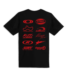 Outrank Racing Team T-Shirt Black OR3852T | Pro Feet