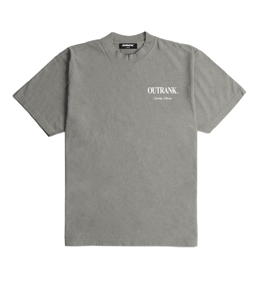 Outrank Wealthy Mindset Ultra Heavyweight T-Shirt – Cement PR | Pro Feet | OR3860PR