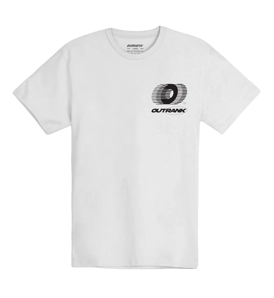 Outrank Foot On The Gas T-Shirt – White | Pro Feet | OR3877T