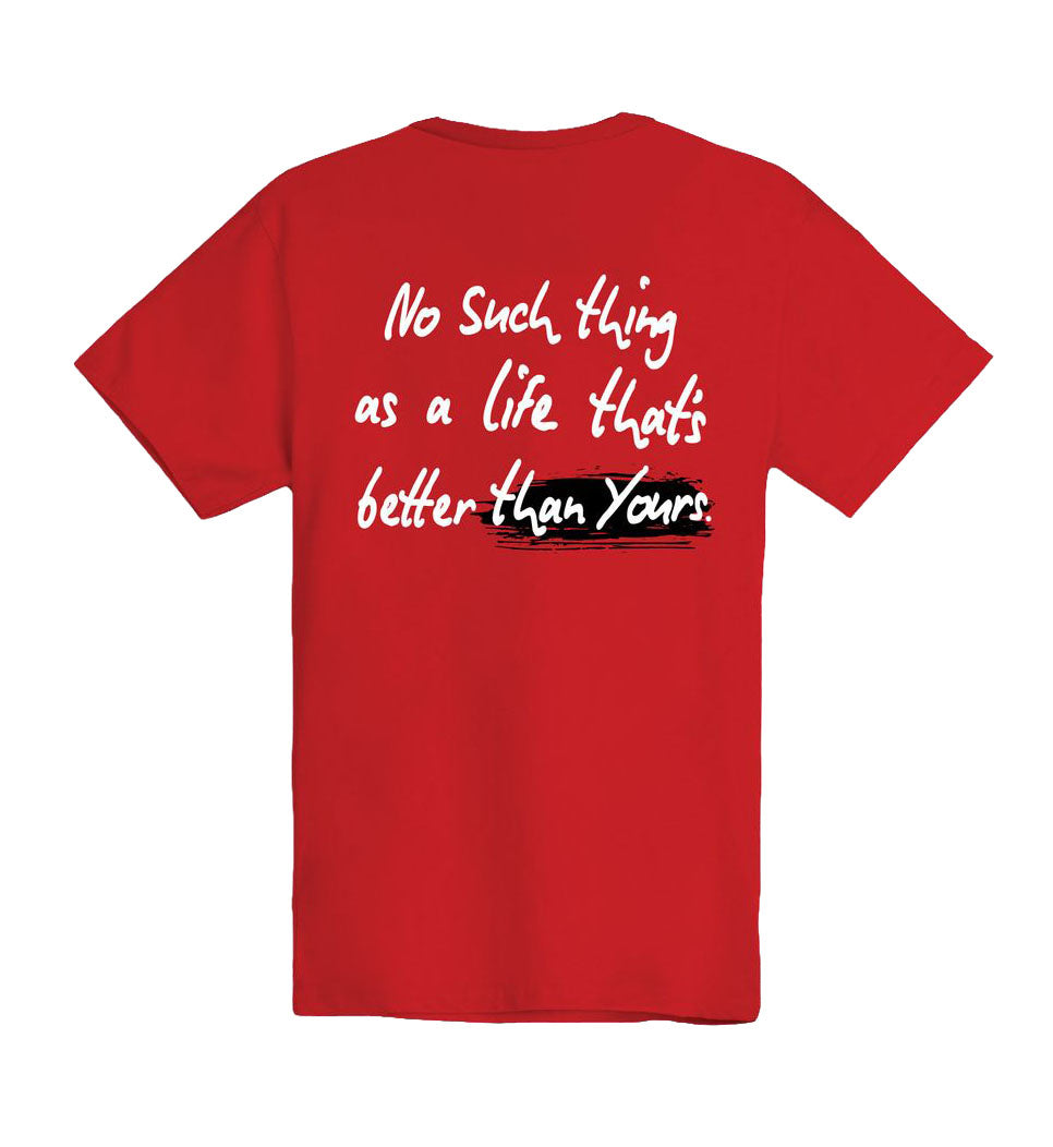 Outrank My Best Life T-Shirt Red OR3886T | Pro Feet
