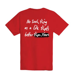 Outrank My Best Life T-Shirt Red OR3886T | Pro Feet
