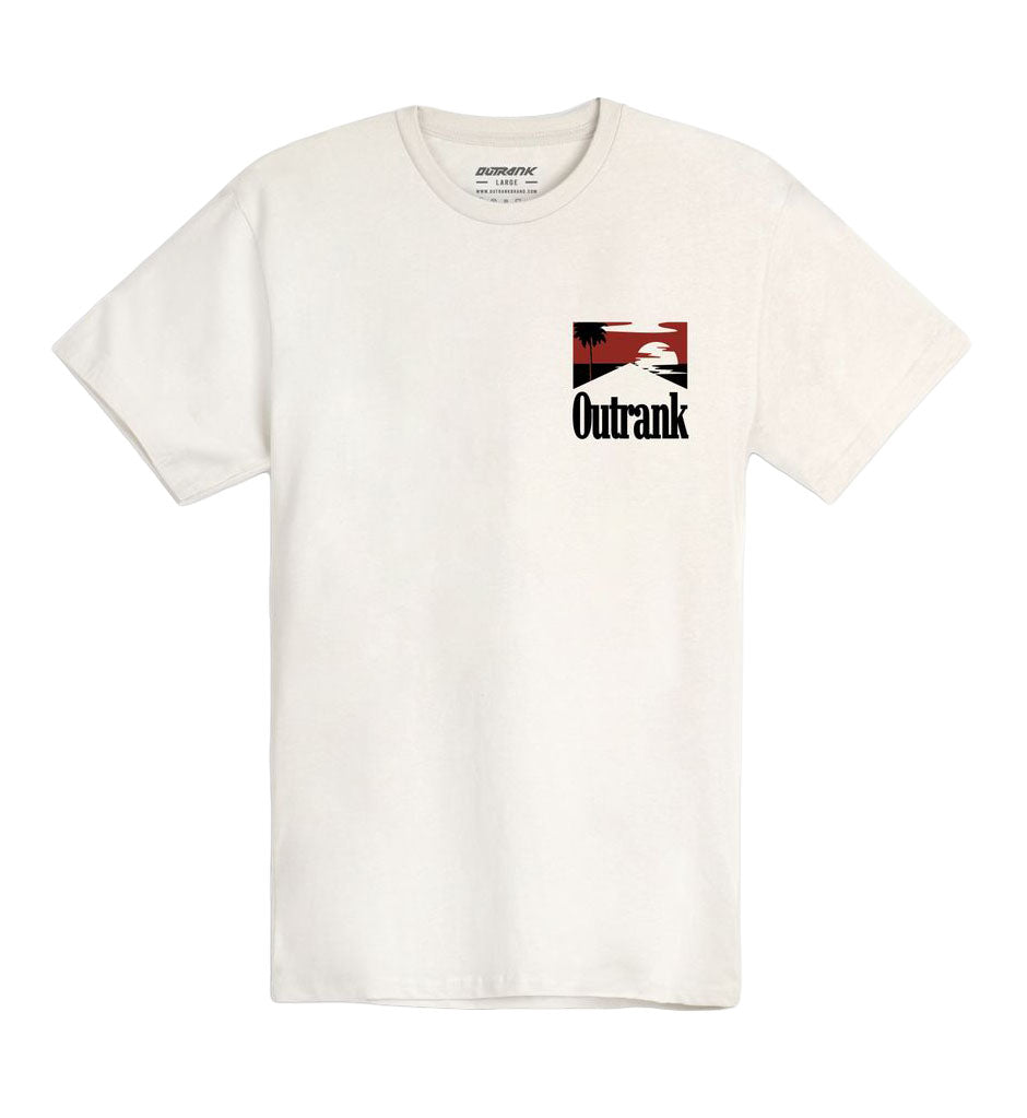 Outrank We Shine Day or Night T-Shirt Vintage White OR3891T | Pro Feet