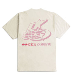 Outrank Room at The Top Ultra Heavyweight T-Shirt Cream OR3894PR | Pro Feet