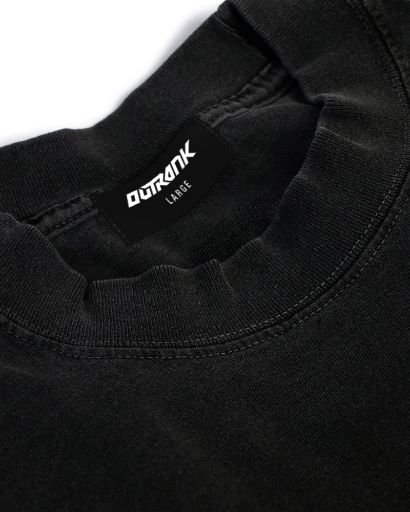 Outrank No Off Switch Ultra Heavyweight T-Shirt Black OR3919PR | Pro Feet