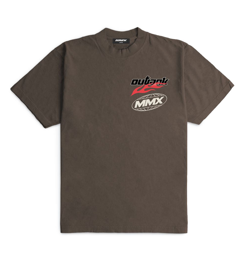 Outrank Stay On Ultra Heavyweight T-Shirt Mocha PR OR3940PR | Pro Feet